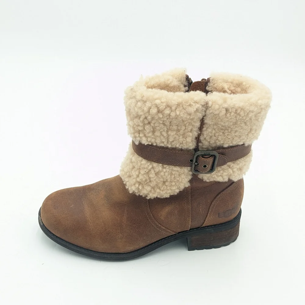 UGG Blayre II Leather And Shearling Boots
